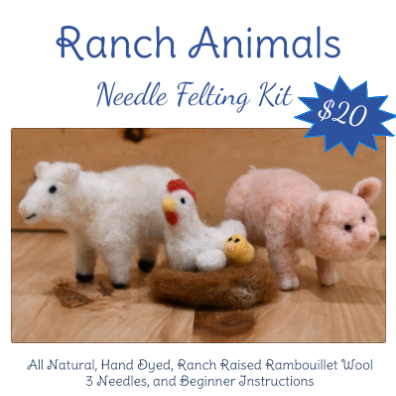 Needle Felting Kit - Ranch Animals