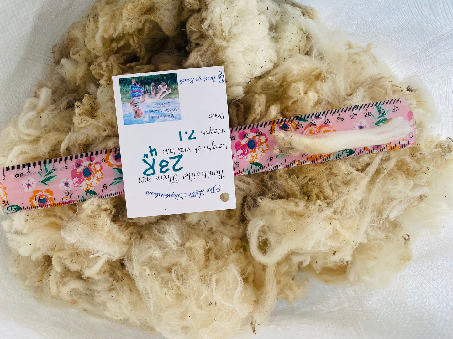 Wool Raw Rambouillet Fleece