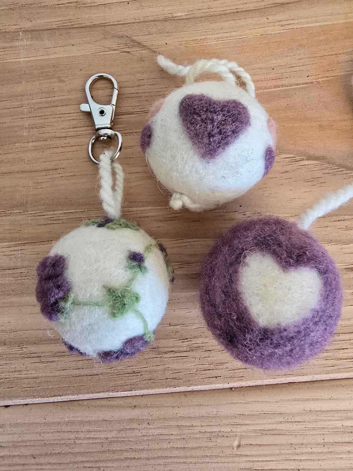 Key chain needle felting kit